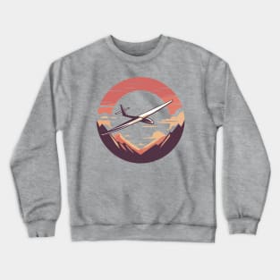 Glider Sailplane Biplane Crewneck Sweatshirt